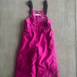 Patagonia Girls Fuschia Pink Bib Overall Snow Pants